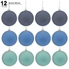 12PCS Christmas's Tree 6CM Velvet Hanging Decor Balls