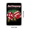 Bad Company - Panneaux en &eacute;tain m&eacute;tallique(20*30cm/30*40cm) - Musique