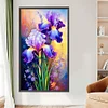 Iris-Peinture diamant foret carr&eacute;-45*75cm (grande taille)