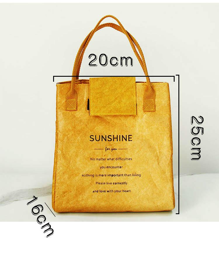 Retro Washed Kraft Paper DuPont Paper Waterproof Small Bag Shopping Bag