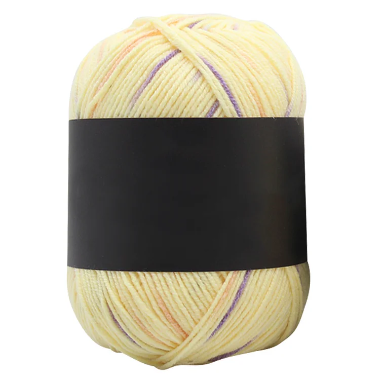Gradient Color Milk Cotton Yarn Scarf Sweater Crochet Knitting Yarn (T)