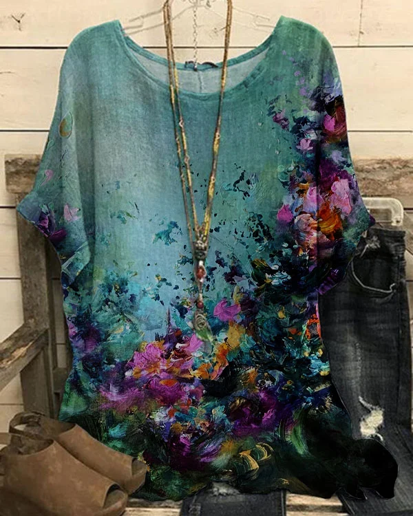 Women's Floral Pattern Top