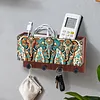 Bo&icirc;tier de rangement en diamant pour peinture en diamant mont&eacute; au mur en forme d&rsquo;&eacute;l&eacute;phant avec crochet