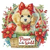 (US Only)6pcs Xmas Dog - Diamond Painting - Partial Special Shaped Drill (Canvas|30*30cm)