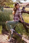 Matchmaker Mixed Plaid Top