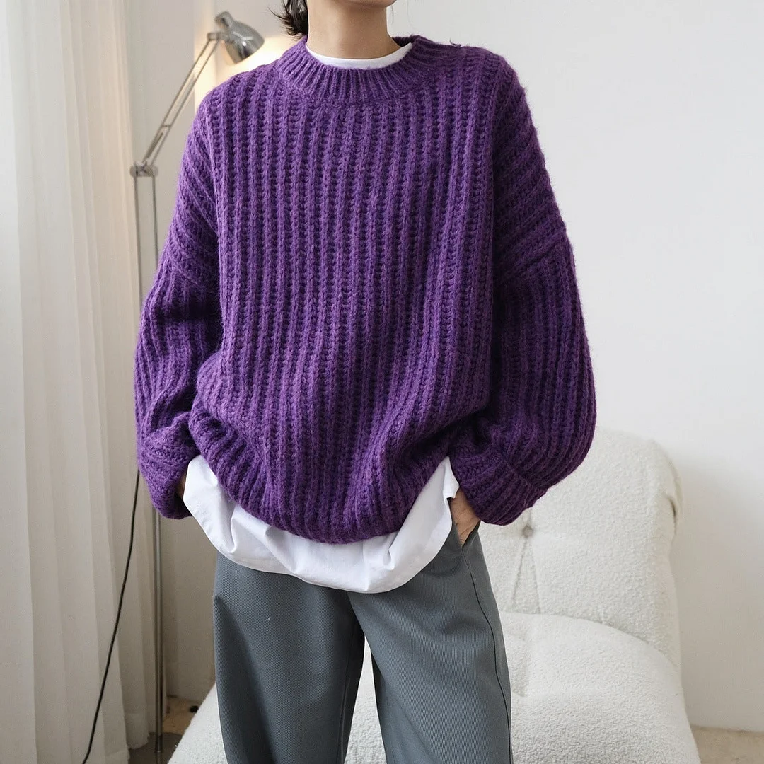 Women's Sweater is Lazy Comfortable Loose Fashionable and Thickened