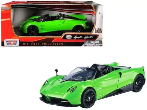 Dronehint Pagani Huayra Roadster Green 1/24 Diecast Model Car by Motormax Parts