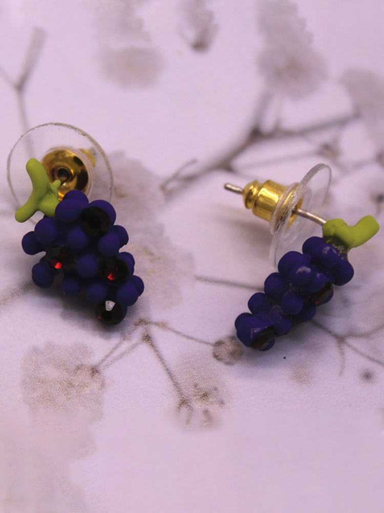 Flowers And Fruits Funny Earrings wearshes