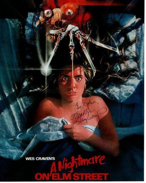 HEATHER LANGENKAMP Signed A NIGHTMARE ON ELM STREET Photo Poster paintinggraph - To John