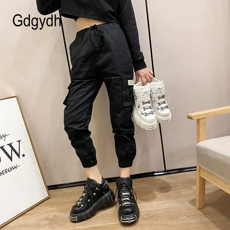 Gdgydh Punk Style Women Platform Sneakers Fashion Lace Up Platform Shoes Woman Creeper Female Casual Flats Metal Decoration