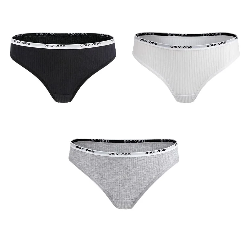Billionm pcs/lot Cotton G-string Women Thongs S-4XL Sexy Panties Underpants Letter Femme Underwear Thong Design Pantys Lingerie