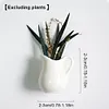 8pcs Cute Ceramic Vase Refrigerator Magnets Fridge Magnets Refrigerator Stickers