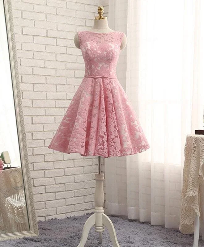 High Quality A Line Lace Short Prom Dress, Homecoming Dress