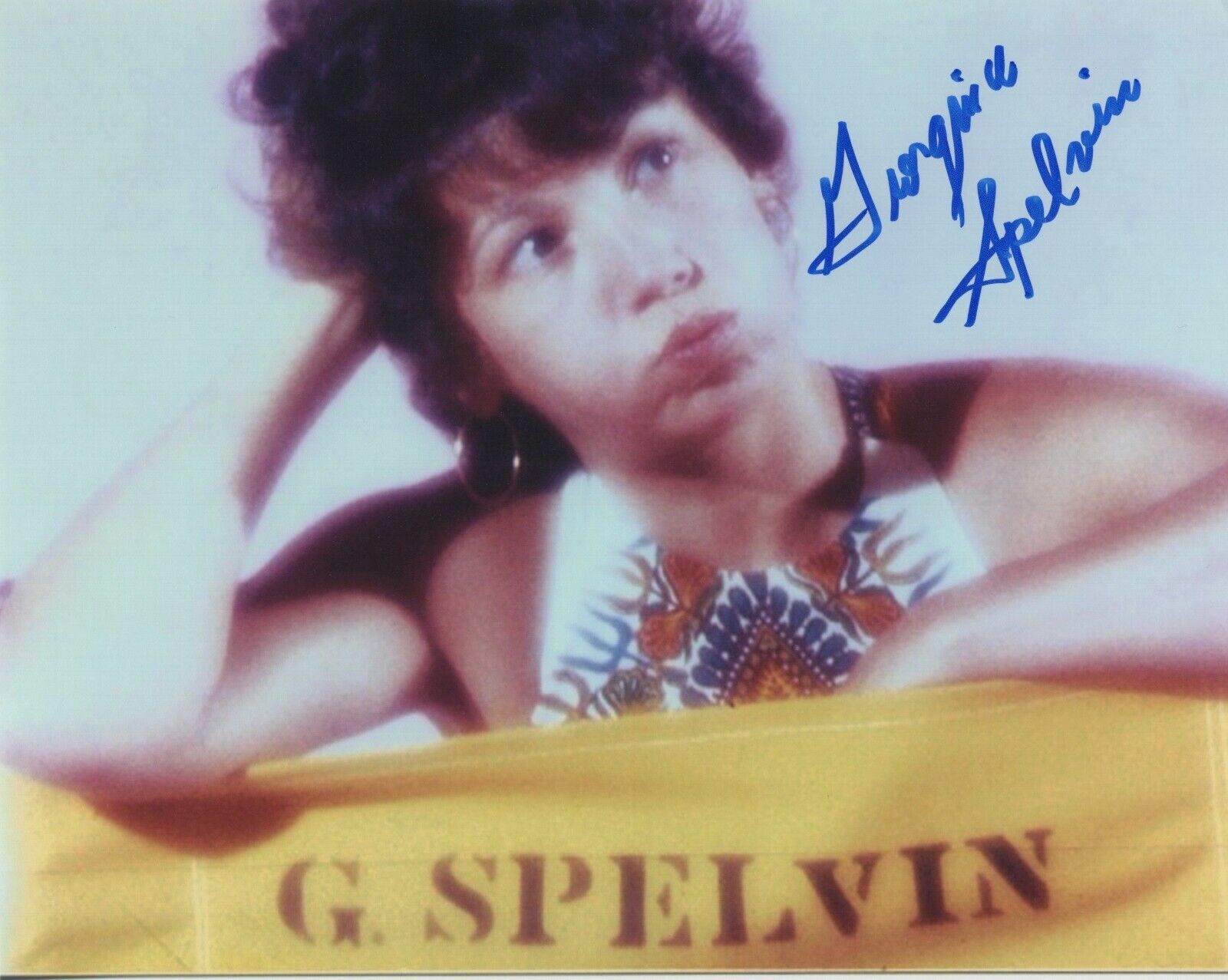 GEORGINA SPELVIN SIGNED AUTOGRAPH HOT SEXY ADULT MOVIE 8X10 Photo Poster painting