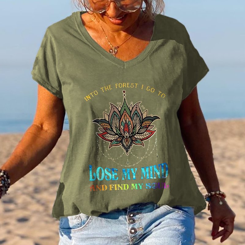Lose My Mind And Find My Soul Printed Women's Tees