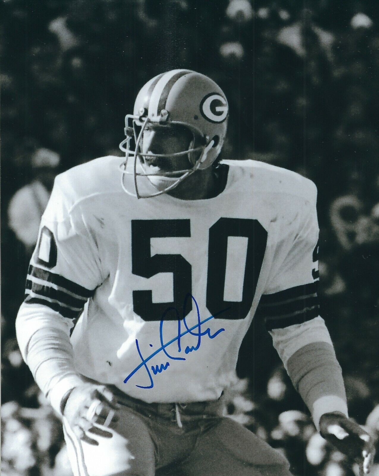 Autographed JIM CARTER Green Bay Packers 8x10 Photo Poster painting w/COA