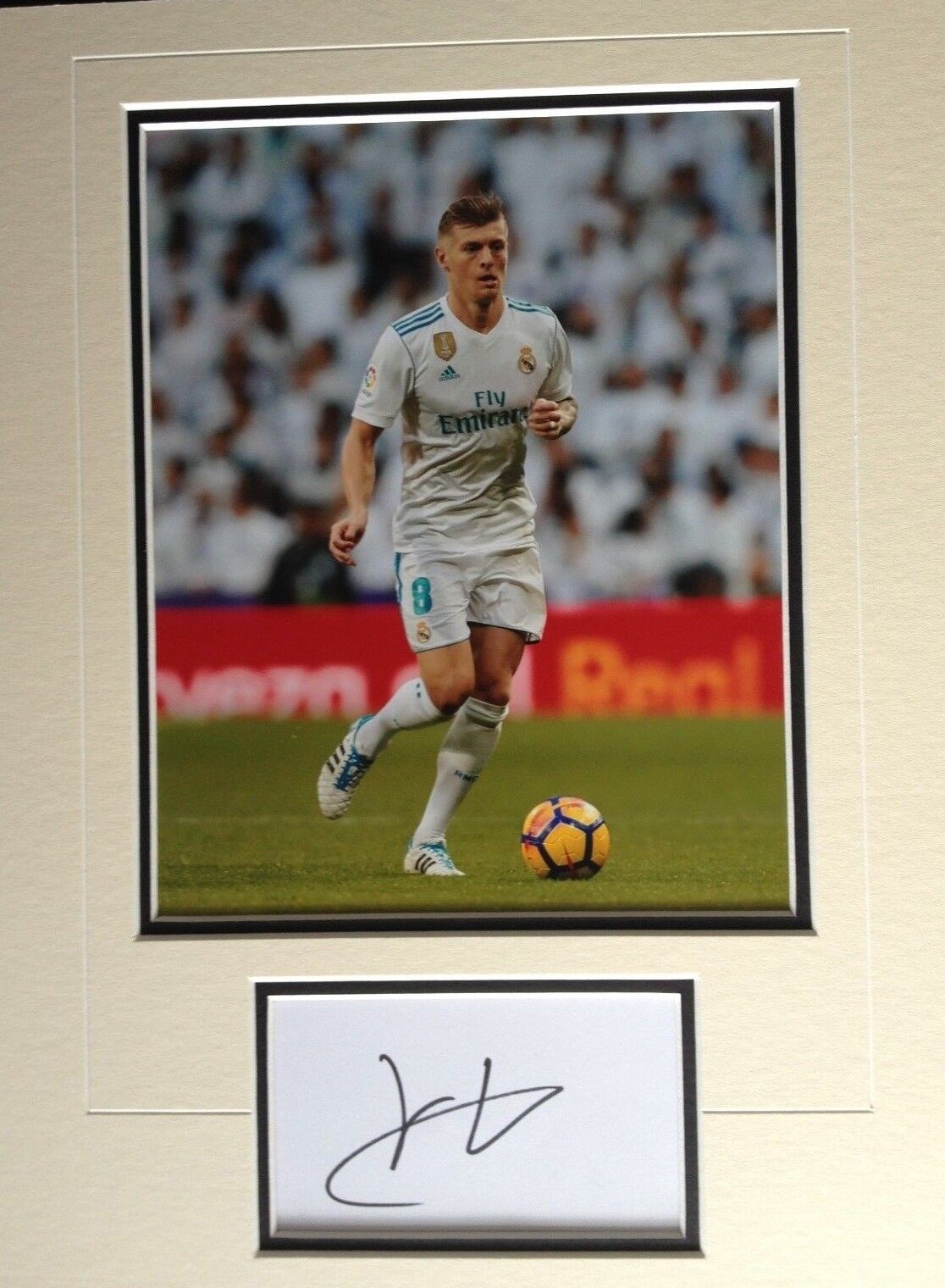 TONI KROOS - REAL MADRID FOOTBALLER - EXCELLENT SIGNED Photo Poster painting DISPLAY