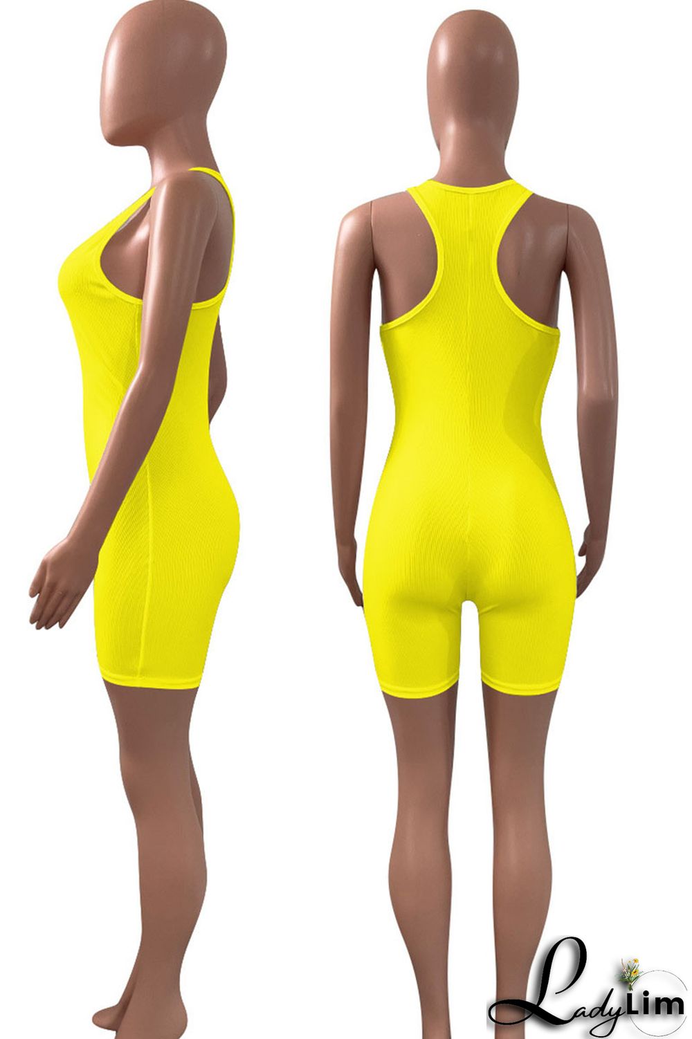 Black Casual Sportswear Solid Split Joint U Neck Regular Jumpsuits