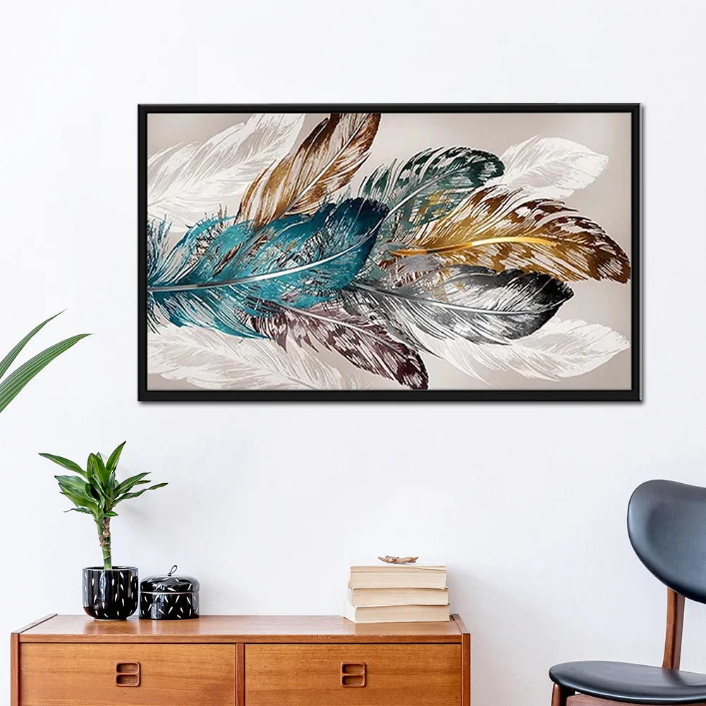 Diamond Painting - Full Round Drill - Feathers(80*40cm)