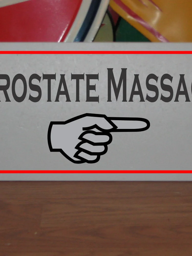 pornhint Pornhint Prostate Massage with arrow Metal Sign bullet vibrators