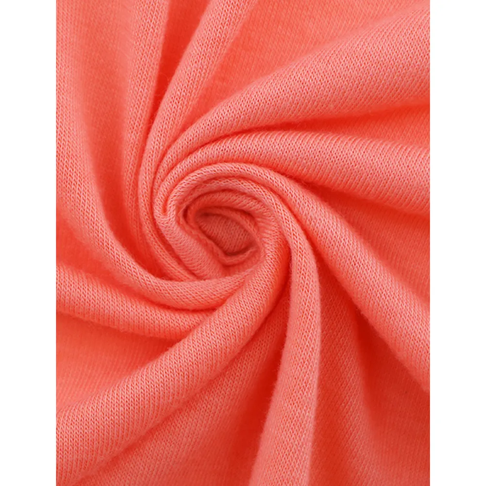 Pink Spliced Lace Trim Spaghetti Straps Dress