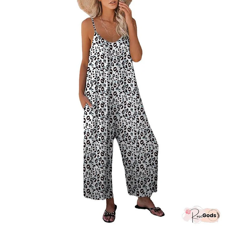 Elegant Striped One-piece Wide-leg Pants