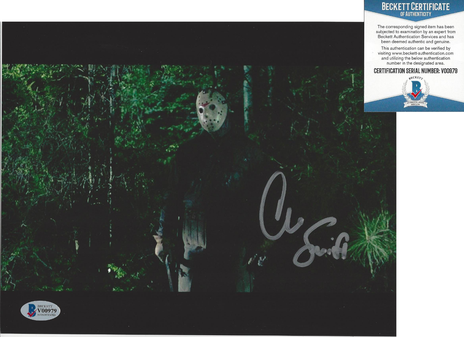 CHRISTOPHER SWIFT SIGNED FRIDAY THE 13TH: JASON PT VI 6 8x10 Photo Poster painting 3 BECKETT COA