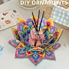 Peinture en diamant en 5D DIY, d&eacute;coration en acrylique, bougeoirs fleurs, bougiers faits maison maison pour adultes d&eacute;butants (lotus-a violet et jaune)