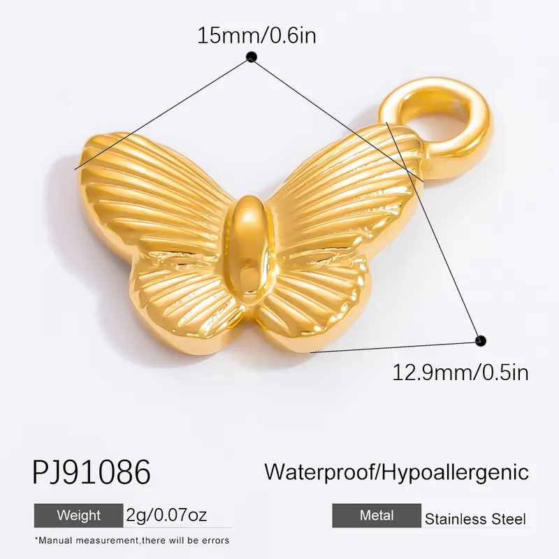 1 Piece 2 PCS/Package 3 PCS/Package 14.24*15.67mm 304 Stainless Steel Heart Shape Bow Knot Pendant Chain Jewelry Accessories