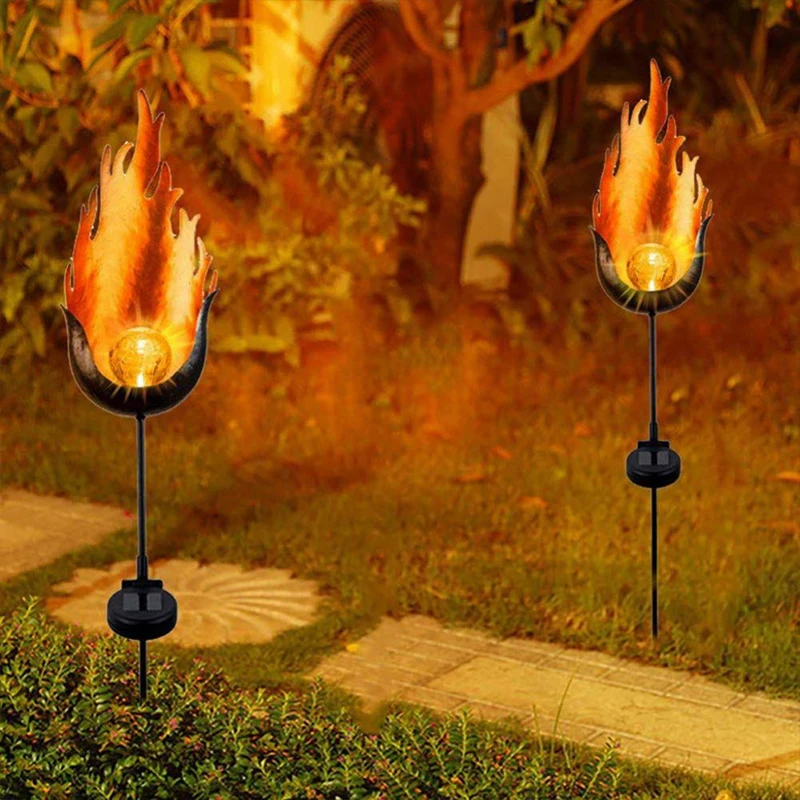 Garden Solar LED Crackle Waterproof Light