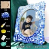 DIY Glass Mosaic Tiles Crafts Kits Handmade Phote Frame Home Decor Gifts