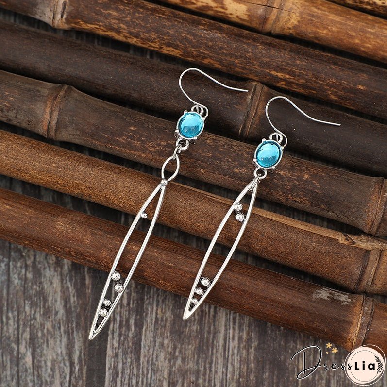 Alloy Rhinestone Asymmetric Earrings