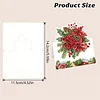 6pcs DIY Christmas Atmosphere 3D standing Diamond Painting Greeting Card