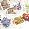(US Only)6PCS DIY Diamond Art Greeting Cards Creative Birthday Card Kit Gifts (Butterfly)