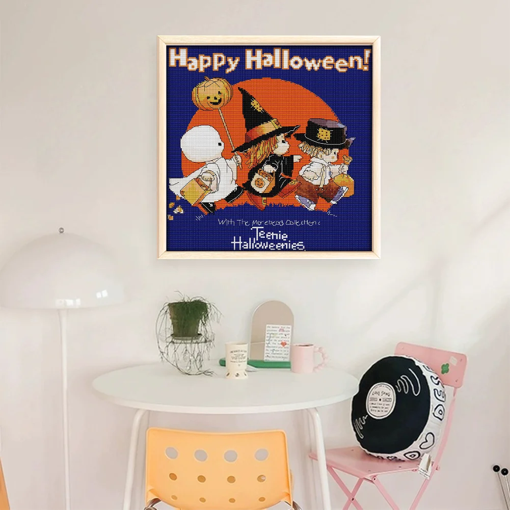 11CT Full Stamped Cross Stitch - Brown Bear Mother Child(Canvas|45*45CM) - Eco-Friendly Cotton Thread