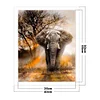 （No Printed Canvas）Counted Cross Stitch 11CT-Elephant 40*50cm