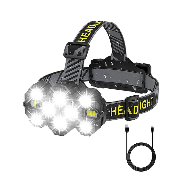22000 Lumen Brightest Rechargeable Head Torch with Red Light Victoper