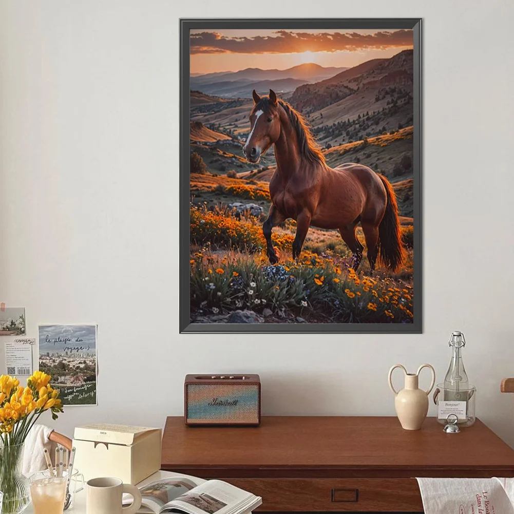 Diamond Painting - Full Round Drill - Horse(Canvas|40*50cm)