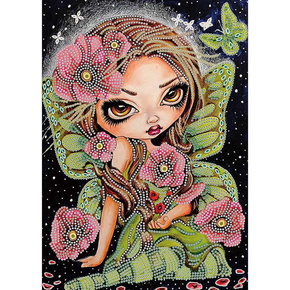 

Big Eyes Doll - Special Shaped Diamond Painting - 30*40CM, 501 Original