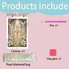White Dove and Cross DIY Mosaic Pearl Painting Kit 30x40cm