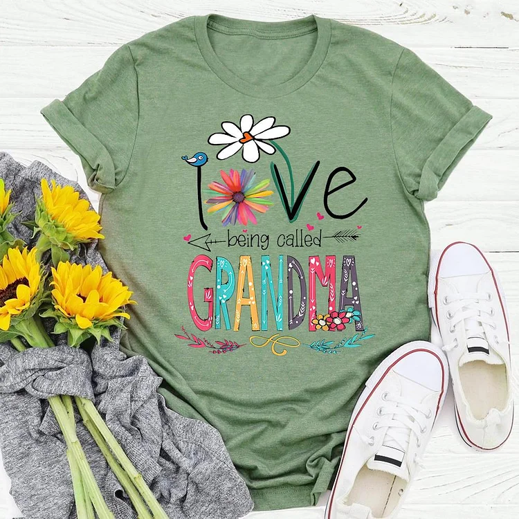 love being called Grandma T-shirt Tee -03571-Annaletters