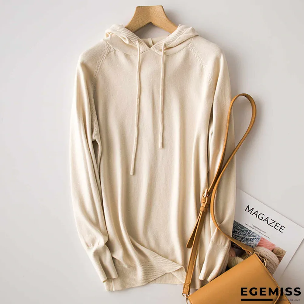 Gray Casual Hoodie Cotton-Blend Long Sleeve Sweaters Suits | EGEMISS