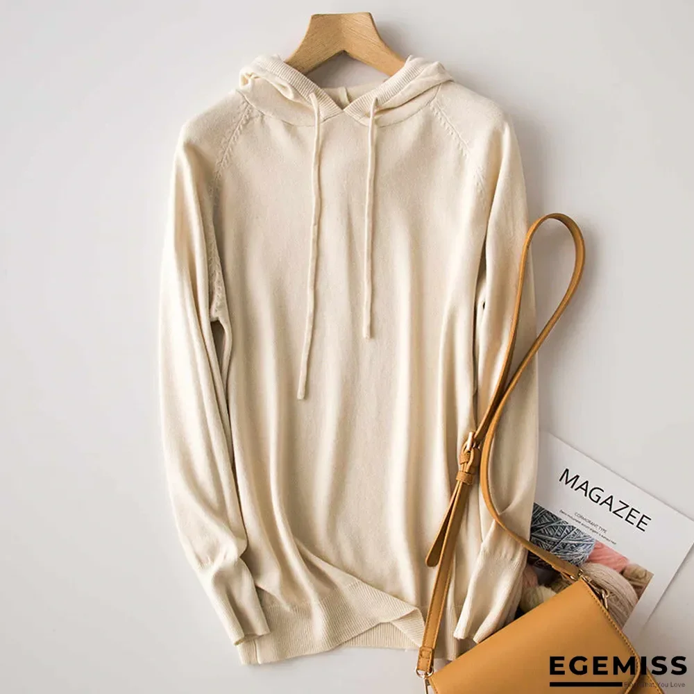 Gray Casual Hoodie Cotton-Blend Long Sleeve Sweaters Suits | EGEMISS