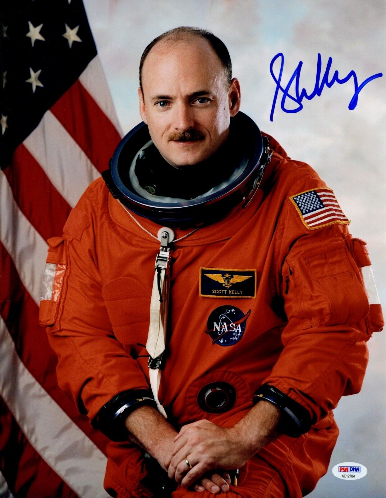 Scott Kelly Signed 11x14 Photo Poster painting PSA COA Auto Signature Astronaut NASA US U.S Navy