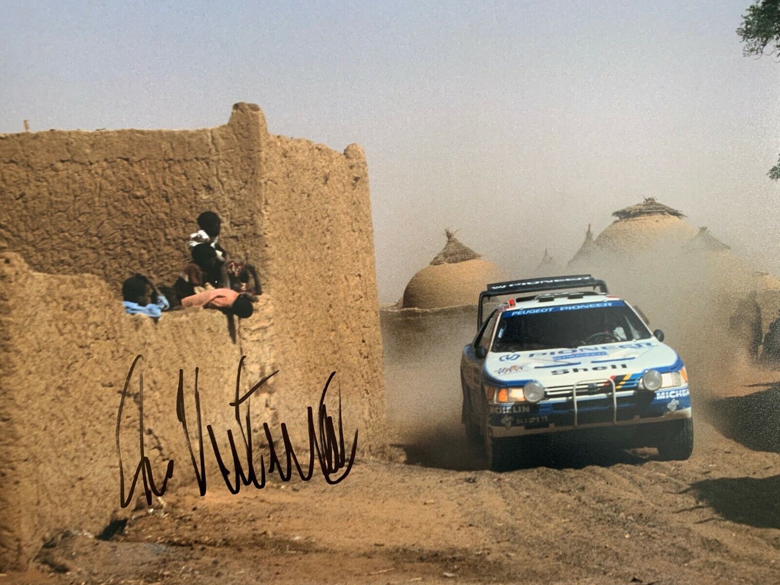 Ari Vatanen Hand Signed 16x12 Photo Poster painting - Rally Autograph 10.