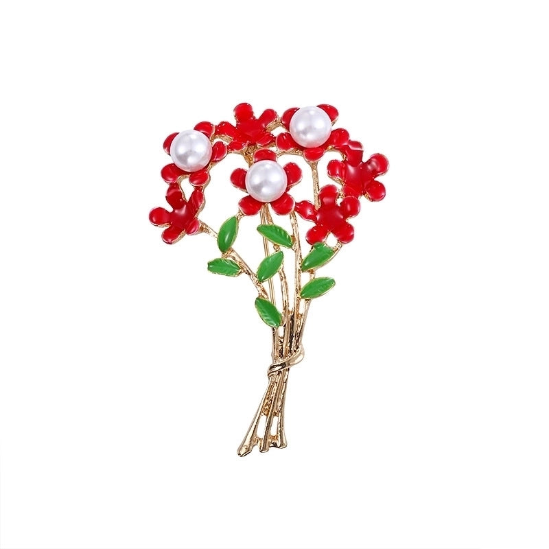 Fashion Pin Christmas Tree Alloy Plating Rhinestones Women’S Brooches