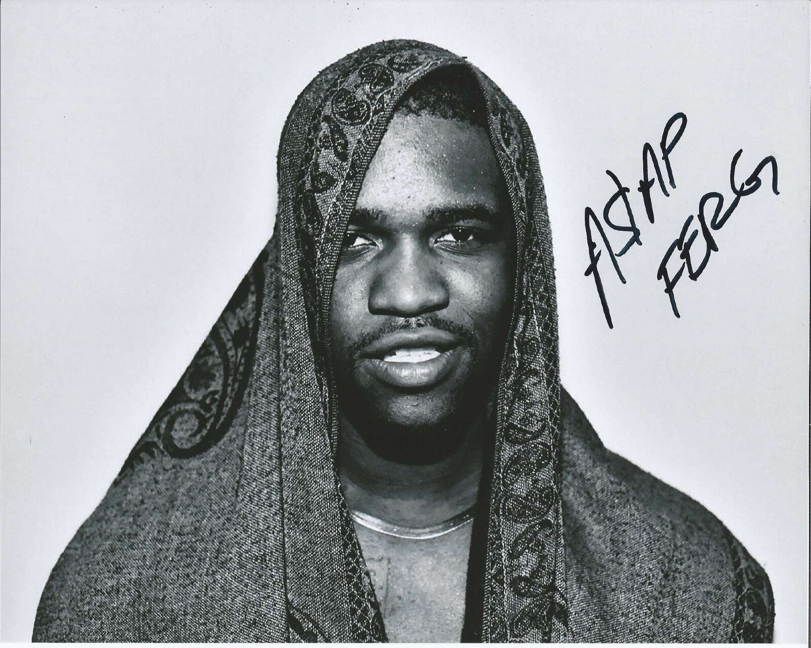 RAPPER A.$.A.P FERG HAND SIGNED AUTHENTIC 8X10 Photo Poster painting C w/COA ASAP MOB TRAP LORD