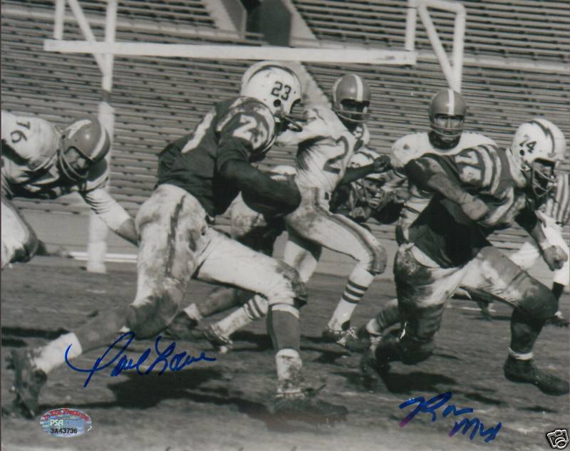 Ron Mix & Paul Lowe Signed Chargers 8x10 Photo Poster painting PSA/DNA COA AFL Autograph Picture