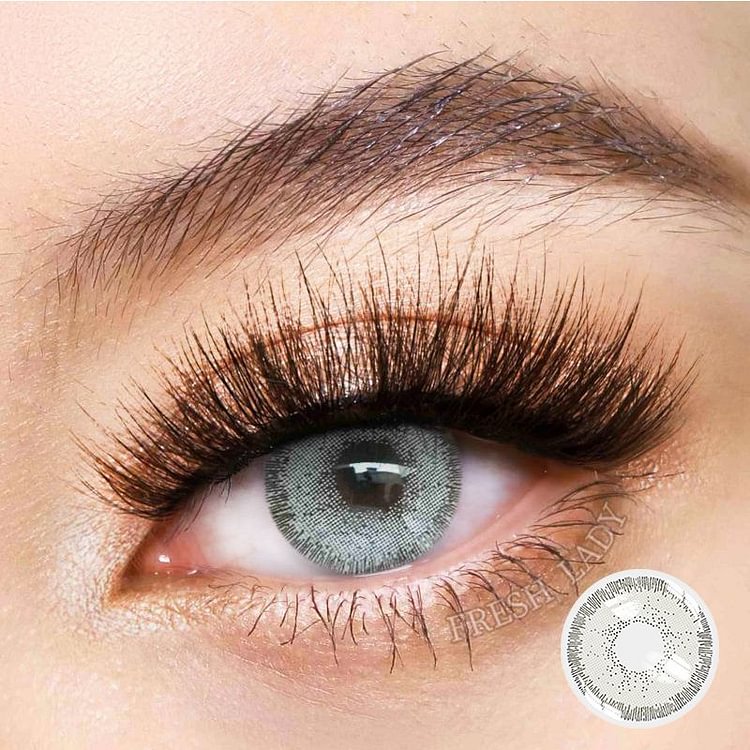 Freshlady MOCHA Solitaire Grey Colored Contact Lenses