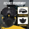 HD Anti-fog Detachable Full Face Goggles（Anti-Glare, Anti-Ultraviolet Radiation, Anti-Dust）